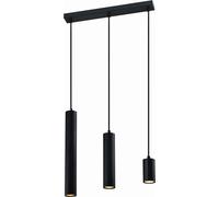 Candellux Tubo lámpara colgante 3x25 W negro 33-79107