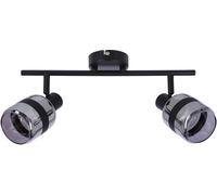 Candellux Yuki lámpara de techo 2x15 W negro-ahumado 92-13422