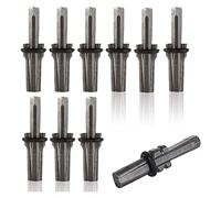 Candeon 16mm Cuñas De Piedra, 10 Uds Divisor De Piedra Cuñas De Cuña Y Plumas, Herramienta Para Romper Hormigón Herramientas Manuales Para Dividir Para Hormigón,Mármol, Granito,Roca,Piedra