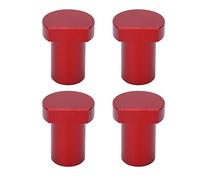 Candeon 4 Uds. Perros de banco 19mm de diámetro clavija para banco de trabajo aleación de aluminio alta resistencia carpintería escritorio tope espiga (Rojo)