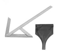 Candeon Center Angle Protractor Centering Square Gauge Carbon Steel Protractor 45 90 Angle Finder 300x180mm