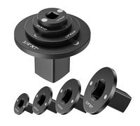 Candeon Conjunto de Adaptador de Socket de Impacto de bajo Perfil de 4pcs, Adaptador de Trinquete de Accionamiento Configurado para Espacios Apretados de 1 "a 3/4", 3/4 "a 1/2", 1/2 "a