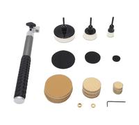Candeon Kit de Herramientas para Lijadora de Cuencos, Herramientas de Torno de Madera, Lijadora de Cuencos para Torneado de Madera con 75 Piezas de Papel de Lija, Discos de Lijado de