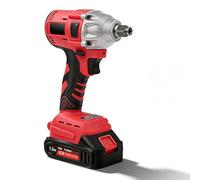 Candeon Llave de Impacto a Batería, 300Nm 1/2" Pistola de Impacto Electrica Llave de Impacto Inalámbrica sin Escobillas con 1300mAh Baterías,Atornillador de Impacto con luz led Para Coche/Cortacésped