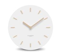 Cander Berlin MNU 2530 F - Reloj de Pared silencioso sin tictac, 30 cm, manecillas de Madera, Moderno, Vintage, para salón, Color Blanco
