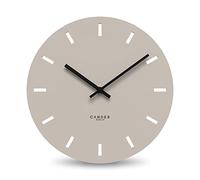 Cander Berlin MNU 2530 P Reloj de Pared silencioso sin tictac, 30 cm, analógico, Cocina, salón, Moderno, Vintage, Gris cálido, MDF