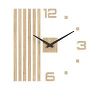 Cander Berlin MNU 2760 P XXL - Reloj de Pared silencioso (60 cm, Chapa de Madera de Roble, analógico, sin tictac, para la Pared
