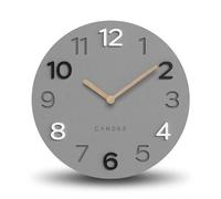 Cander Berlin MNU 2830 C Reloj de Pared silencioso MDF sin Ruido de tictac, 30 cm, analógico, salón, Oficina, Moderno, Vintage, manecillas de Madera
