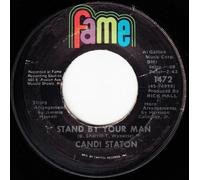 CANDI STATON - stand by your man / how cani put out the flame 45 rpm single