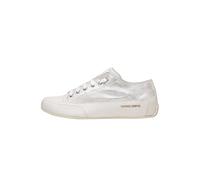 Candice Cooper Rock S-Zapatillas Deportivas de Piel matizada-Blanco, Blanco-Plata 40