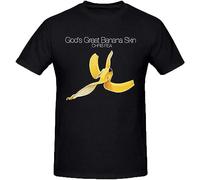 Candice Odelia Chris Rea Gods Great Banana Skin Graphic T Shirts for Men Crew Neck Black