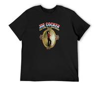 Candice Odelia Joe Cocker Mad Dogs - Camiseta para hombre (algodón, color negro), Negro , L