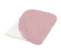 CANDIDE - Funda de colchón, absorbente, esquinas elásticas, lavable a máquina a 60 °C, fabricada en Europa, tejido de esponja 80% algodón, 20% poliéster, 50 x 75 cm (rosa)