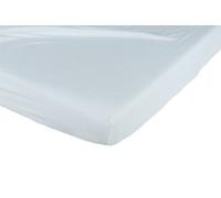 Candide - Sábana ajustable para cama infantil (tejido viscoso de mezcla de algodón) azul celeste