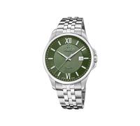 Candino C4768/3 - Reloj automático para hombre, acero inoxidable, color gris, verde, pulsera