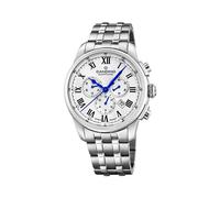 Candino Swiss Reloj Hombre Analógico de Acero Inoxidable 316l - Cuarzo - Cronógrafo - Calendario - Cristal Zafiro de Alta Resistencia - Resistente al Agua 10 ATM C4744/4 Gents Chrono Timeless