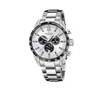 Candino Swiss Reloj Hombre Analógico de Acero Inoxidable 316l - Movimiento de Cuarzo - Cronógrafo - Calendario - Cristal Zafiro Resistente - Resistente al Agua 10 ATM C4757/E Gents Chrono Timeless