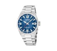 Candino Swiss Reloj Hombre Analógico de Acero Inoxidable 316l Plateado - Movimiento de Cuarzo - Calendario - Cristal Zafiro de Alta Resistencia - Resistente al Agua 10 ATM C4797/2 1947