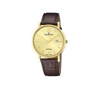 Candino Swiss Reloj Hombre Analógico de Cuero - Movimiento de Cuarzo - Calendario - Cristal Zafiro de Alta Resistencia - Resistente al Agua 5 ATM Elegante C4726 Couple Classic