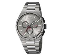 Candino Swiss Reloj Hombre Analógico de Titanio Gris - Movimiento de Cuarzo - Calendario - Cristal Zafiro de Alta Resistencia - Resistente al Agua 10 ATM C4603/G Titanium