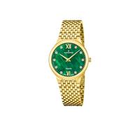Candino Swiss Reloj Mujer Analógico de Acero Inoxidable 316l Dorado - Movimiento de Cuarzo - Cristal de Zafiro de Alta Resistencia - Resistente al Agua 5 ATM C4791/3 1947