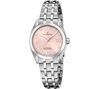 Candino Swiss Reloj Mujer Analógico de Acero Inoxidable 316l Plateado - Movimiento de Cuarzo - Cristal de Zafiro de Alta Resistencia - Resistente al Agua 10 ATM - Calendario C4703/E - Couple Classic