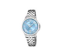 Candino Swiss Reloj Mujer Analógico de Acero Inoxidable 316l Plateado | Movimiento de Cuarzo, Cristal de Zafiro de Alta Resistencia, Resistente al Agua 5 ATM, Calendario C4766/2, Couple Classic