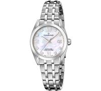 Candino Swiss Reloj Mujer Analógico de Acero Inoxidable 316l Plateado - Movimiento de Cuarzo - Cristal de Zafiro de Alta Resistencia - Resistente al Agua 10 ATM - Calendario C4703/D - Couple Classic