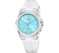 Candino Reloj Mujer C4777/2 Lady Casual Caja de Acero Inoxidable 316l Plateado Correa de Caucho Blanco