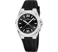 Candino Reloj Mujer C4777/5 Lady Casual Caja de Acero Inoxidable 316l Plateado Correa de Caucho Negro