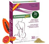 Candismic Plus 30 cápsulas - candida support | candidiasis mujer - Con ácido caprílico | Pastillas candidiasis - Equilibrio de la flora del tracto digestivo y vaginal