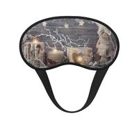 Candle - Antifaz para dormir con diseño de hojas de abeto de nieve, 100 % bloqueo de luz para dormir, con correa ajustable