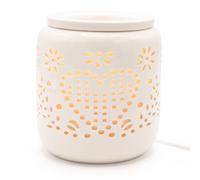 Candle Brothers Lámpara eléctrica de cerámica aromática blanco