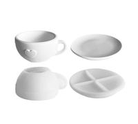 Candle Cup Silicone Mold - Coffee Mug Mould For Resin And Clay | Silicone With Flexible Design, Epoxy Casting Mold For Tea Cups Desk Decor DIY Soap Candle Making Supplies Creative Craft Projects