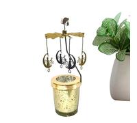Candle - Deer Snowflake Spinner, Decorative Candlestick Wheel, Classic Tealight Ornament | Warm Air Powered Motion Mechanism, Stable Vertical Frame Construction For Living Rooms Bedrooms Seas