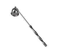 Candle Extinguisher Snuffer - Vintage Bell Shaped Long Handle | Stainless Steel Flame For Indoor Home Kitchen Hotel Birthday Party Family Adults, Polished Metal Wick Put Out Accessory Set