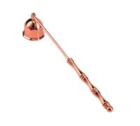 Candle Extinguisher Snuffer - Vintage Bell Shaped Long Handle | Stainless Steel Flame For Indoor Home Kitchen Hotel Birthday Party Family Adults, Polished Metal Wick Put Out Accessory Set