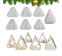 Candle Holder Mold, Christmas Lantern Candle Holder Mold, 7 piezas Easy Release para Plaster Epoxy Resin Kids Teens Beginners Professionals Living Room Bedroom