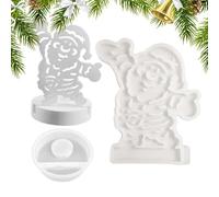 Candle Holder Mold for Christmas, Candle Holders Mold for Festive Decor, perfecto para plasmar y velas escénicas, ideal para decoración de mesa en casa. Create Holiday Cheer
