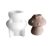 Candle Holder Molds for Epoxy, Silicone Mushroom Candle Holder Molds, Portable Pillar Candle Holder Mold, Candle Holder Making Molds, Mesa Centerpiece Candle Holder, Candle Molds