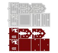 Candle Holder Molds - Silicone Candle Molds | Christmas House Epoxy CandleHolder Mold | Non-Stick Night Lamp Maker for Wax Plaster Clay Fondant Study Room Bedroom Living Room Kitchen Porches