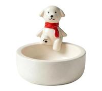 Candle Holder Set, Ceramic Candlestick Stand, Cute Animal Tea Light Decor, Tabletop Ambient Light Ornament, Bathroom Kitchen Bedroom Apartment Party Banquet Shelf Mantel Lighting Accessory Set 7.2cm