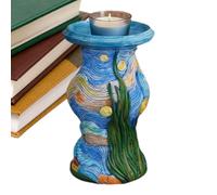 Candle Holder - Tea Light Holder For Holiday Party Wedding Christmas | Resin Art Home Decor For Thanksgiving Mantel Fireplace Coffee Table Dining Room Indoor Outdoor Patio Porch