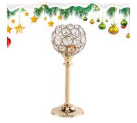 Candle Holders | Tea Light Centerpiece with Sparkling Crystal Bowl | Christmas Candlestick Holder Decor for Dining Wedding Party Bedroom Living Room Dormitory Apartment Holiday Birthday Offices