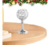 Candle Holders | Tea Light Centerpiece with Sparkling Crystal Bowl | Christmas Candlestick Holder Decor for Dining Wedding Party Bedroom Living Room Dormitory Apartment Holiday Birthday Offices