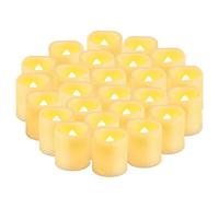CANDLE IDEA Paquete de 36 velas de té LED parpadeantes a pilas, sin llama, velas falsas eléctricas votivas para bodas, celebraciones de festivales, fiestas, Halloween y decoración de Navidad (blanco