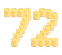 CANDLE IDEA Paquete de 72 velas de té LED parpadeantes a pilas, sin llama, velas falsas eléctricas votivas para bodas, celebraciones de festivales, fiestas, Halloween y decoración de Navidad (blanco