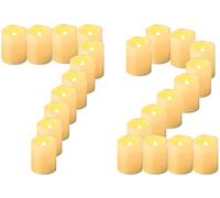 CANDLE IDEA Velas votivas LED sin llama, paquete de 72, 1.5 x 2 pulgadas, pilas incluidas, luces de té eléctricas, velas falsas para bodas, Navidad, decoración
