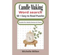 Candle Making: candle themed easy to read large print word search book 50+ puzzles with answers 110 pages 6x9 inches for adults seniors and teens