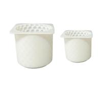 Candle Making Molds - 2 Pieces Non-Stick Crafting Tools, Round Silicone Square Epoxy Resin Molds, For Soap Resin Casting Home Decor Arts & Crafts Party Favors Halloween Christmas Birthday Holiday
